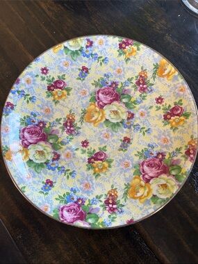 Floral Pattern Tea Cup Saucer- Multicolor